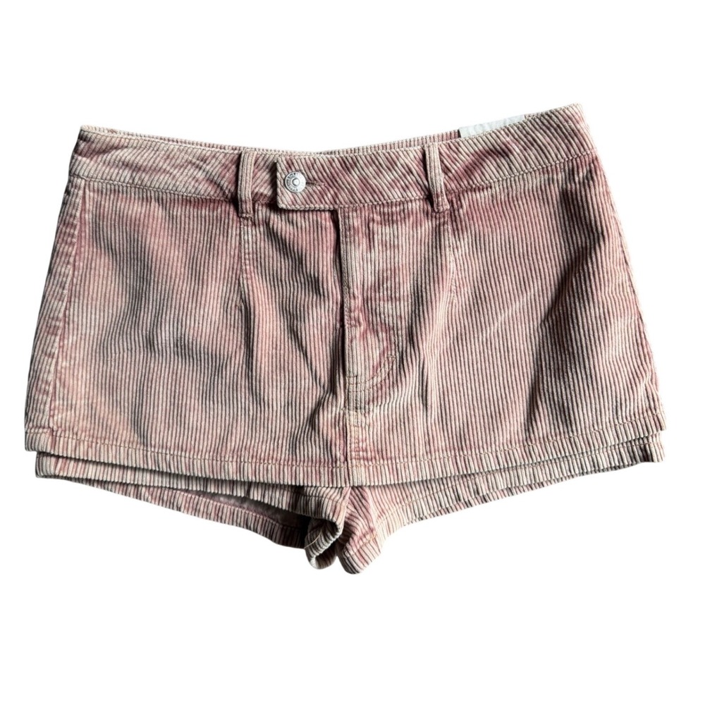We The Free Gala-Vanting Low Rise Mini Skort Pink Corduroy Size 28 NWT